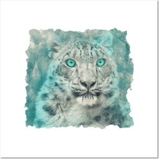 Beautiful Snow Leopard Posters and Art